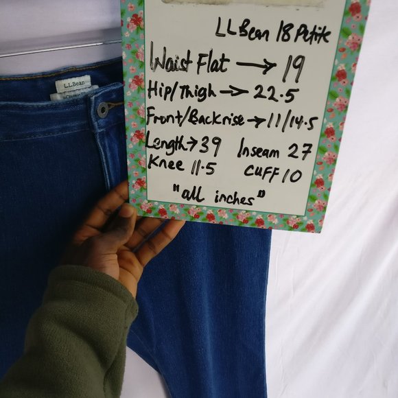 size 18p Ankle length Blue jeans Cropped Lightweight so so soft denim material - Picture 6 of 6